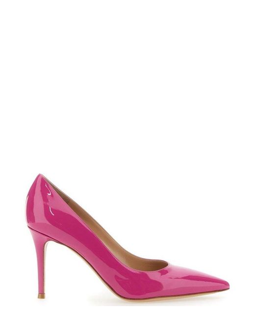 Gianvito Rossi Pink Pointed Toe High Heeled Pumps