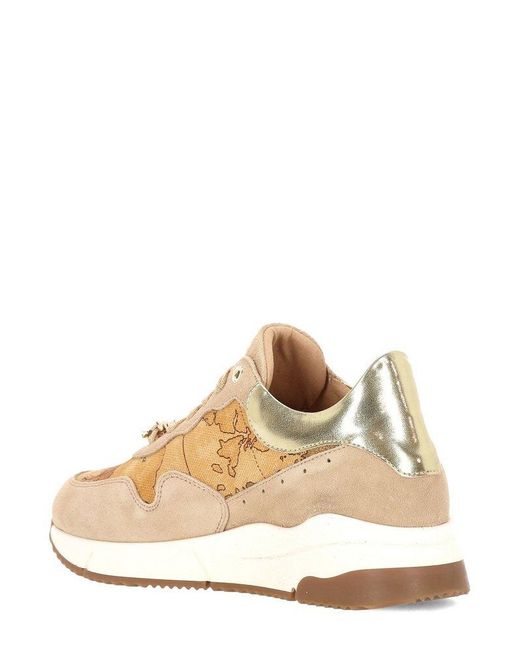 Alviero Martini Natural Map Print Sneakers