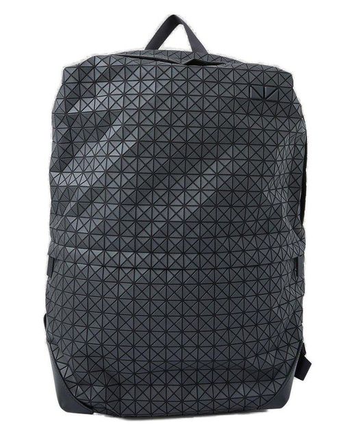 Bao Bao Issey Miyake Black Geometric Overlay Backpack for men