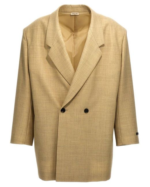 Fear Of God Natural Double-breasted California Blazer for men