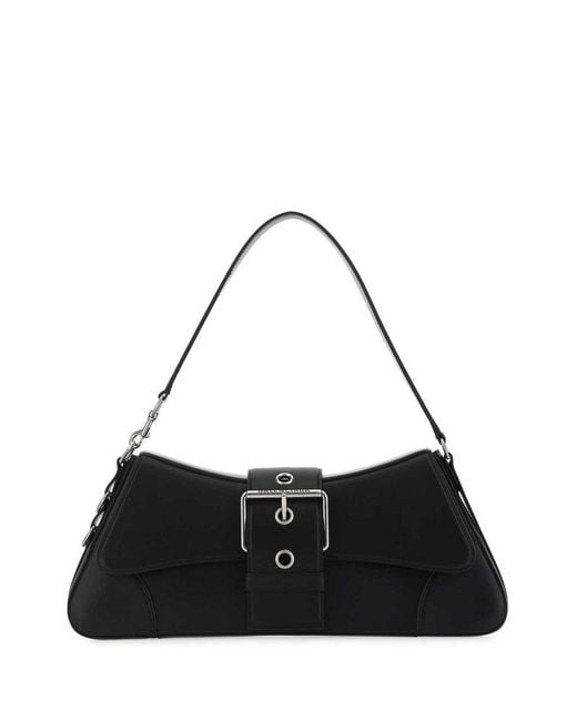 Balenciaga Leather Lindsay Large Shoulder Bag in Black Lyst Australia