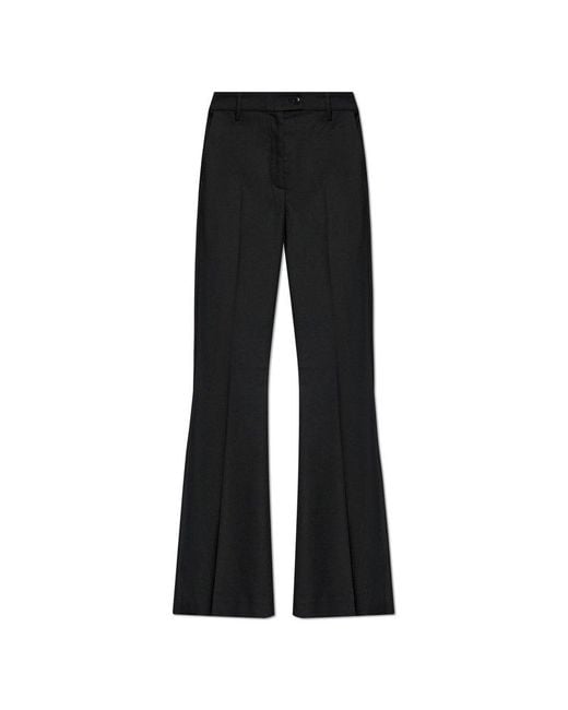 Gestuz Black Flared High-Waist Pants