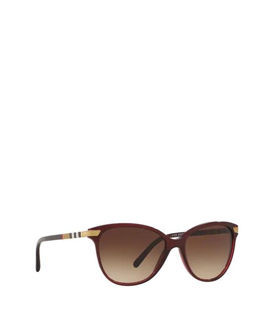 Burberry Cat Eye Frame Sunglasses in Red | Lyst Canada