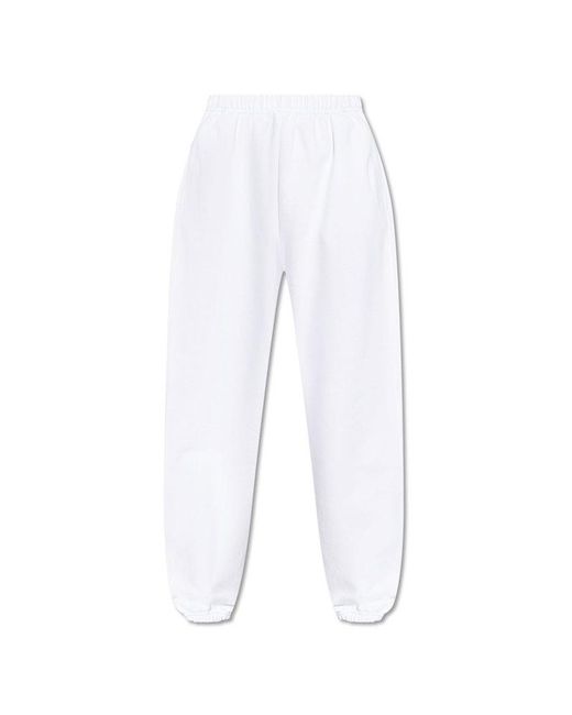 DSquared² White Fleece Cool Pants