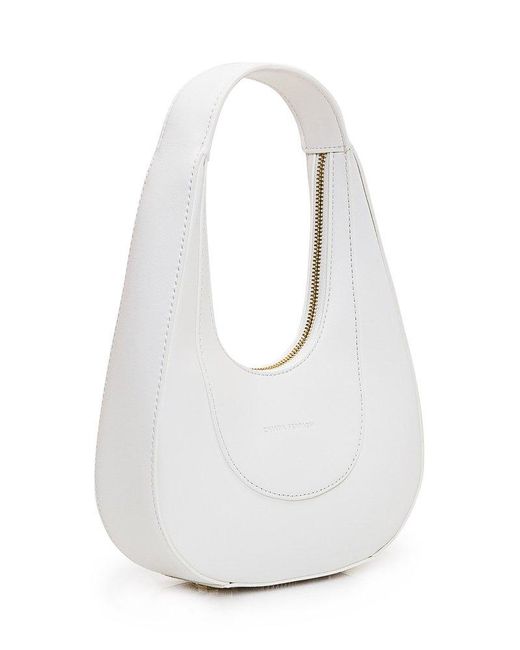Chiara Ferragni White Logo Debossed Top Handle Bag