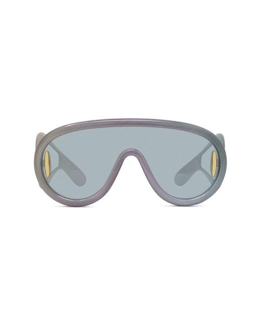 Loewe Gray Shield Frame Sunglasses