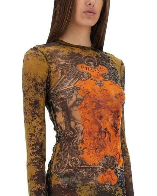 Jean Paul Gaultier Multicolor "Médaillon" Long Dress