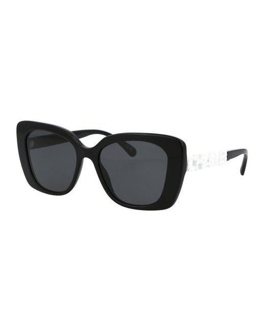 Chanel Black Square Frame Sunglasses