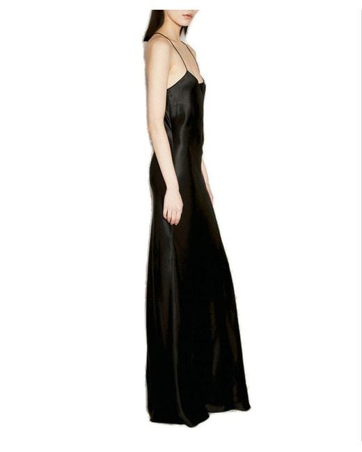 Saint Laurent Black Sleeveless Maxi Dress