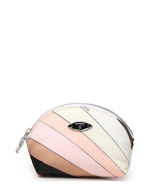 Emilio Pucci Pink Yummy Zipped Makeup Bag
