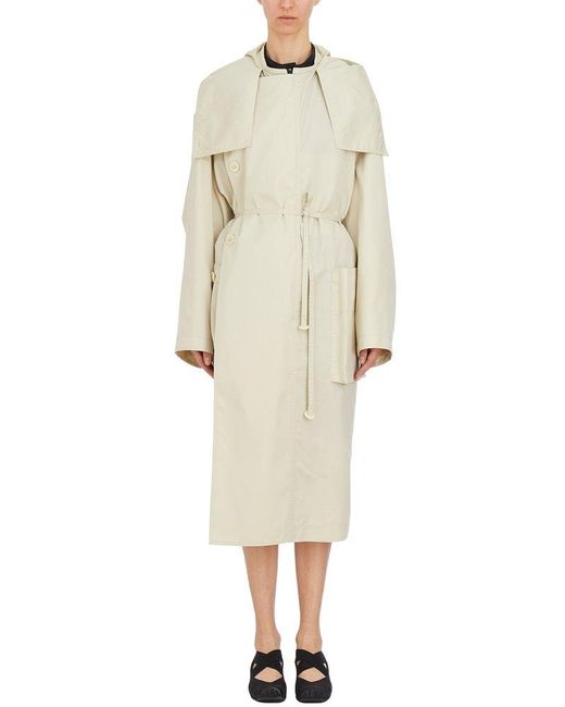 Lemaire Natural Belted Trench Coat