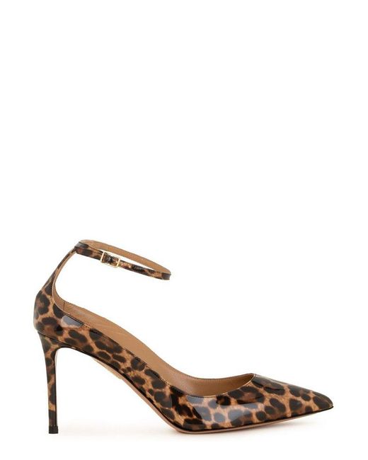 aquazzura leopard boots