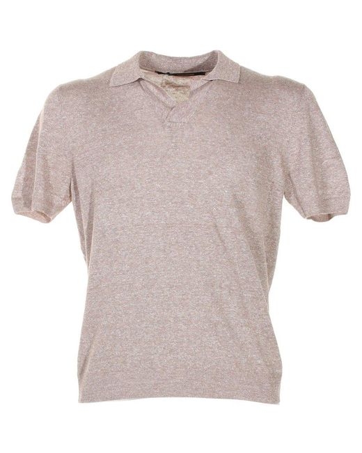 Tagliatore Gray Keith Short-sleeved Polo Shirt for men