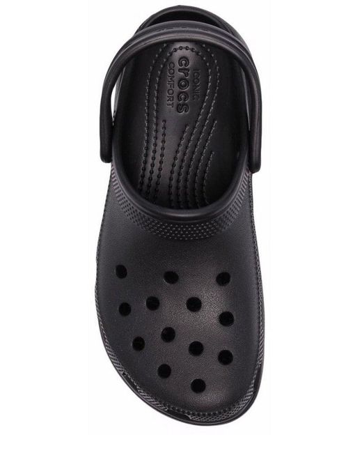 CROCSTM Black Classic Platform Clogs