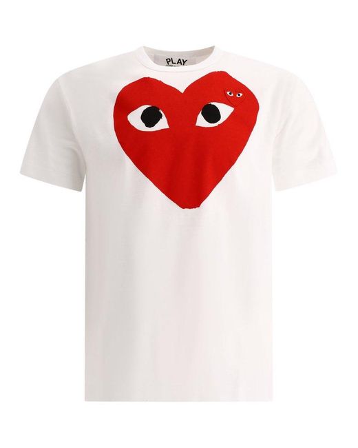COMME DES GARÇONS PLAY Red "Mega Heart" T-Shirt for men