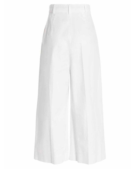 Max Mara Studio Cotton High Waist Wide 