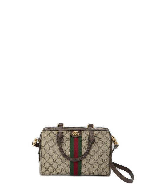 Gucci Ophidia GG Small Top Handle Bag in Metallic Lyst