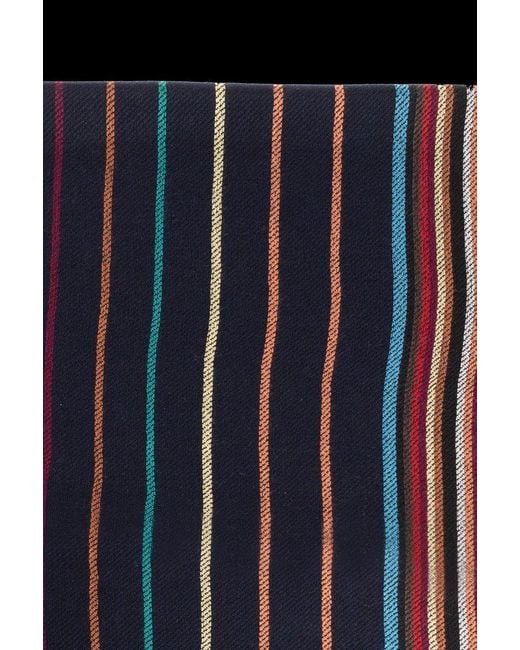 Paul Smith Blue Signature Stripe Scarf for men