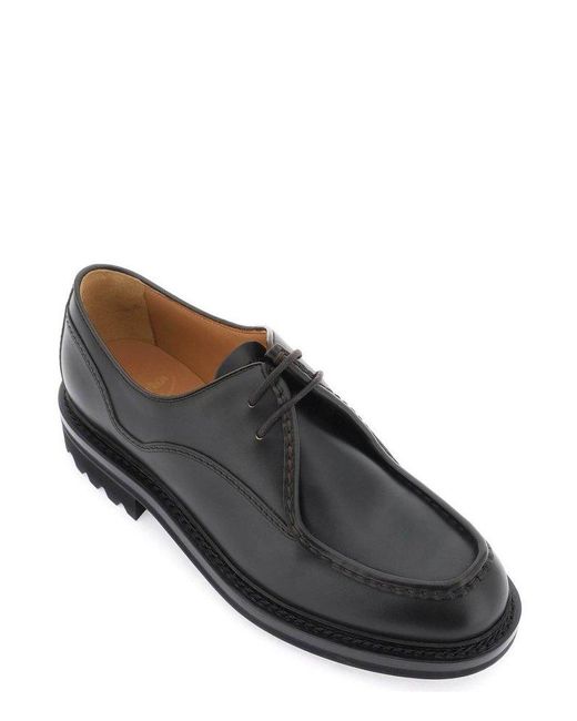 Church's Black Monteria Round-toe Lace-up Derby Shoes for men
