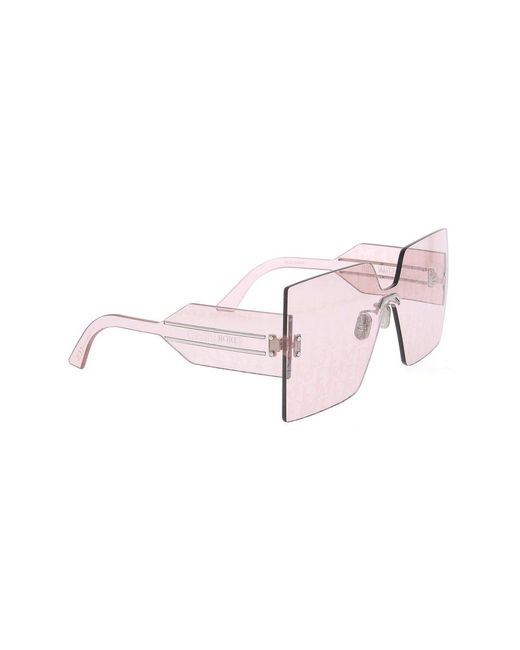 Dior Pink Diorclub M5u Square Sunglasses