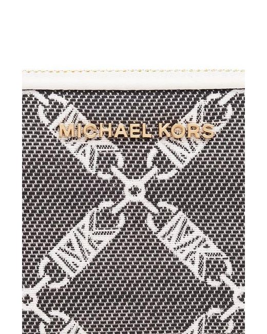 MICHAEL Michael Kors Gray Monogrammed Wallet,