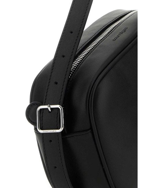 Courreges Black Reedition Zipped Camera Bag for men