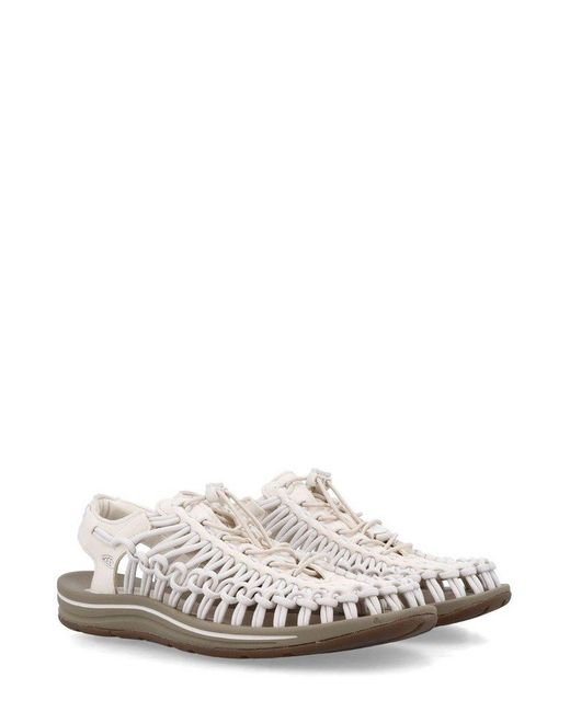 Keen White Uneek Woven Sandals for men