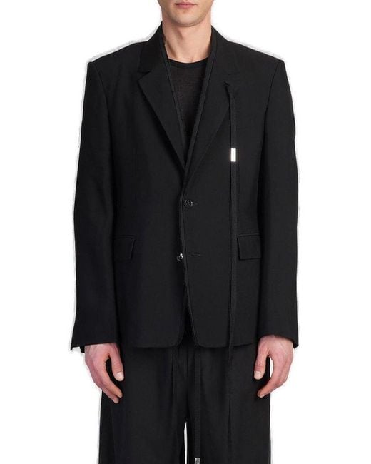 Ann Demeulemeester Black Cadby Single-Breasted Blazer for men
