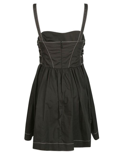 Pinko Black Strapped Mini Dress