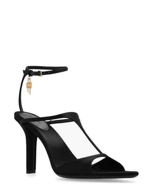 Givenchy Black G-lock Charm Heeled Sandals
