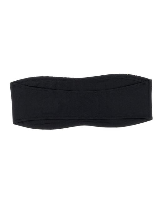Mc2 Saint Barth Black Rebby Bikini Top