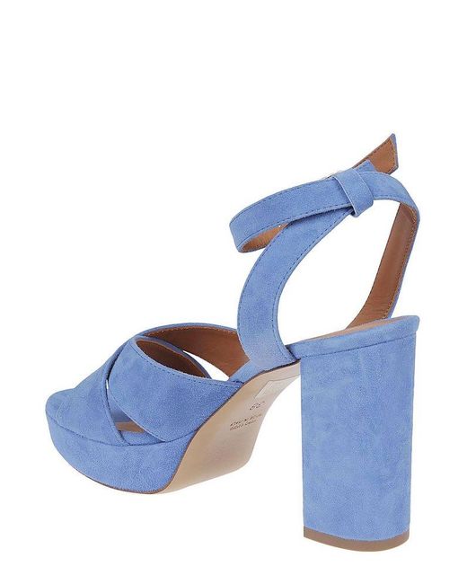 Via Roma 15 Blue High-heeled Sandals