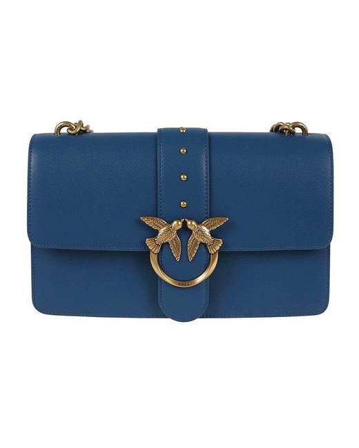 Pinko Love One Classic C Vitello Seta in Blue | Lyst