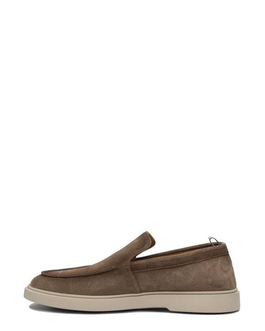 Officine Creative Brown Slip-On Loafers for men