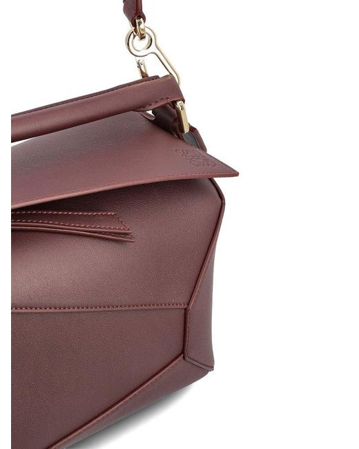 Loewe Purple Puzzle Small Shoulder Bag
