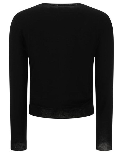Lardini Black Wool Blend Pullover for men