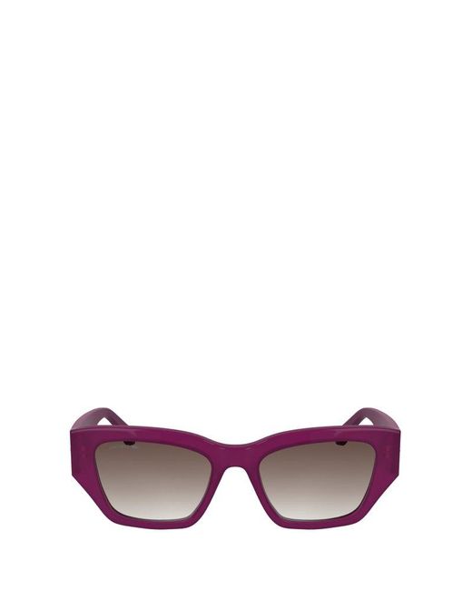 Lacoste Purple Rectangle Frame Sunglasses