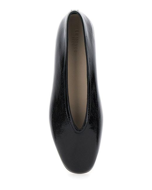 Le Monde Beryl Black Pointed Ballet Flats