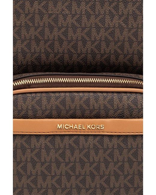 MICHAEL Michael Kors Brown Monogrammed Backpack,