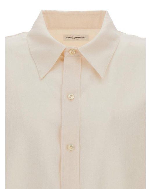 Saint Laurent White Oversized Shirt for men