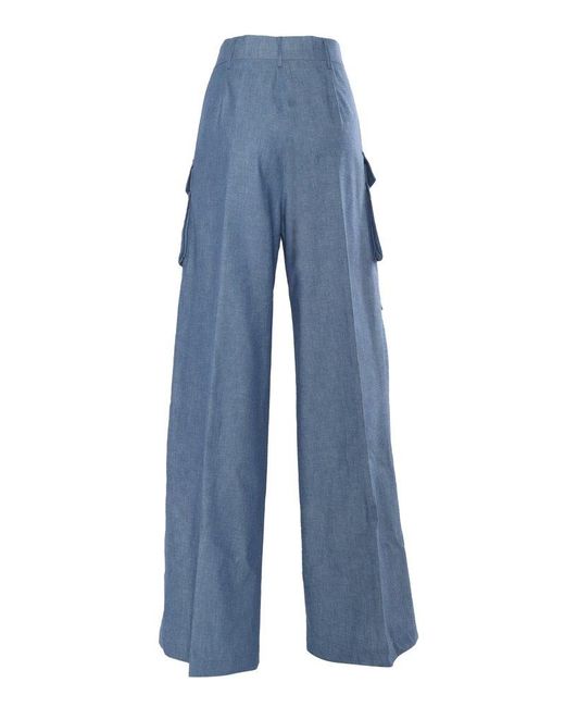 Ballantyne Blue Lightweight Denim Cargo Pants