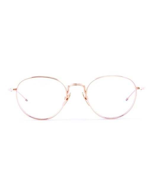 Thom Browne Black Round Frame Glasses
