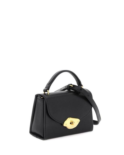 Mulberry Black Small Lana Foldover-top Tote Bag