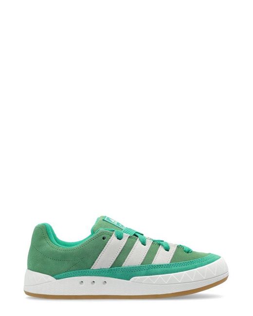 Adidas Green Adimatic Lace-up Sneakers for men