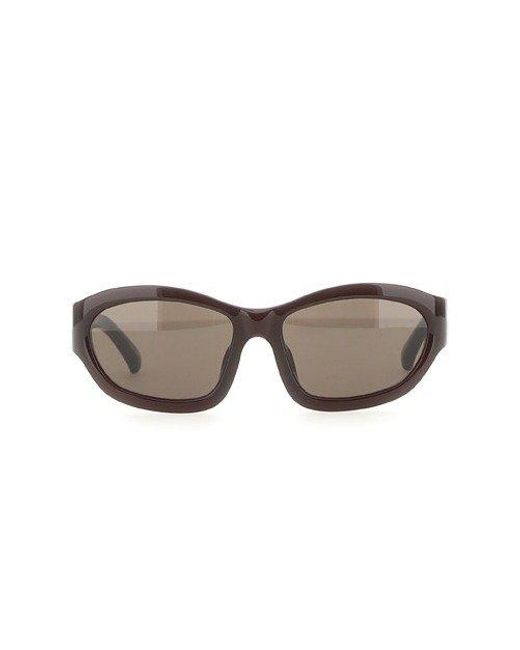 Dries Van Noten Gray Square Frame Sunglasses for men