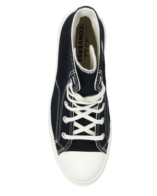 Converse Black Chunky Heel Lace-Up Shoes