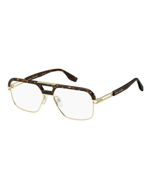 Marc Jacobs Black Pilot Frame Glasses for men