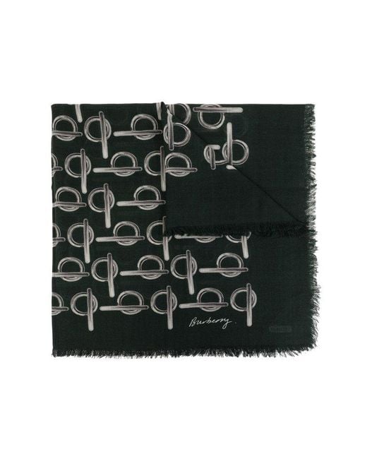 Burberry Black Wool Scarf,