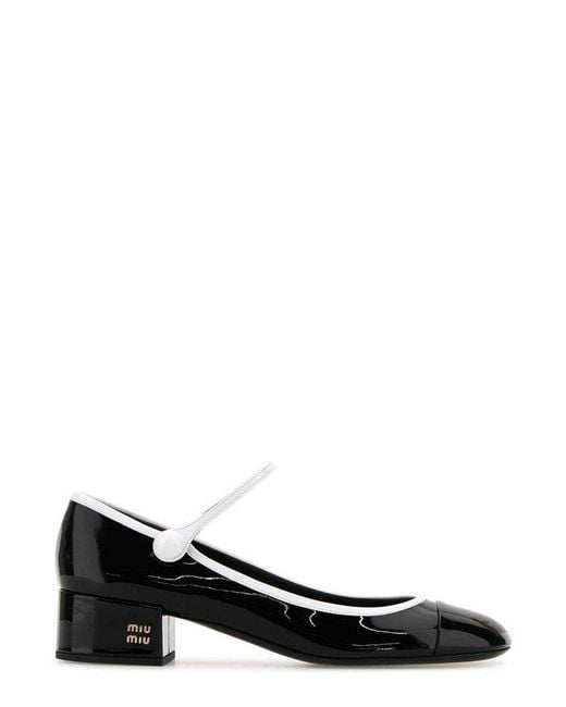 Miu Miu Black Leather Pumps