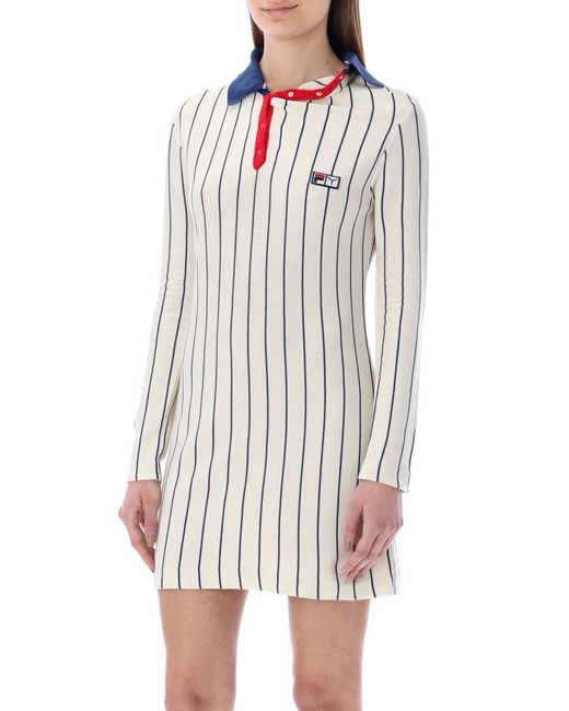 Y. Project Multicolor X Fila Striped Polo Dress
